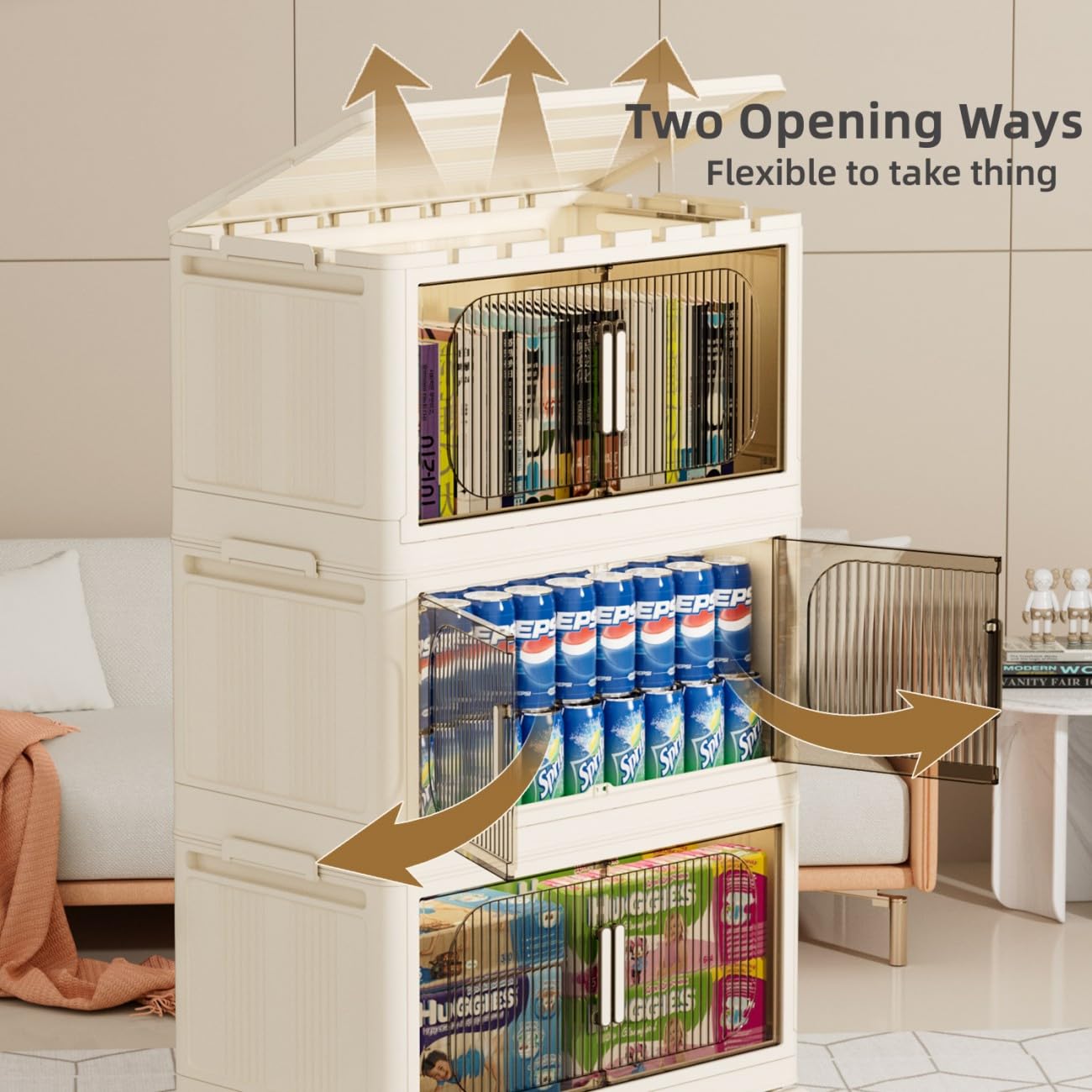 Amazon｜wookon 4段ストレージビン - プラスチックストレージビン 429